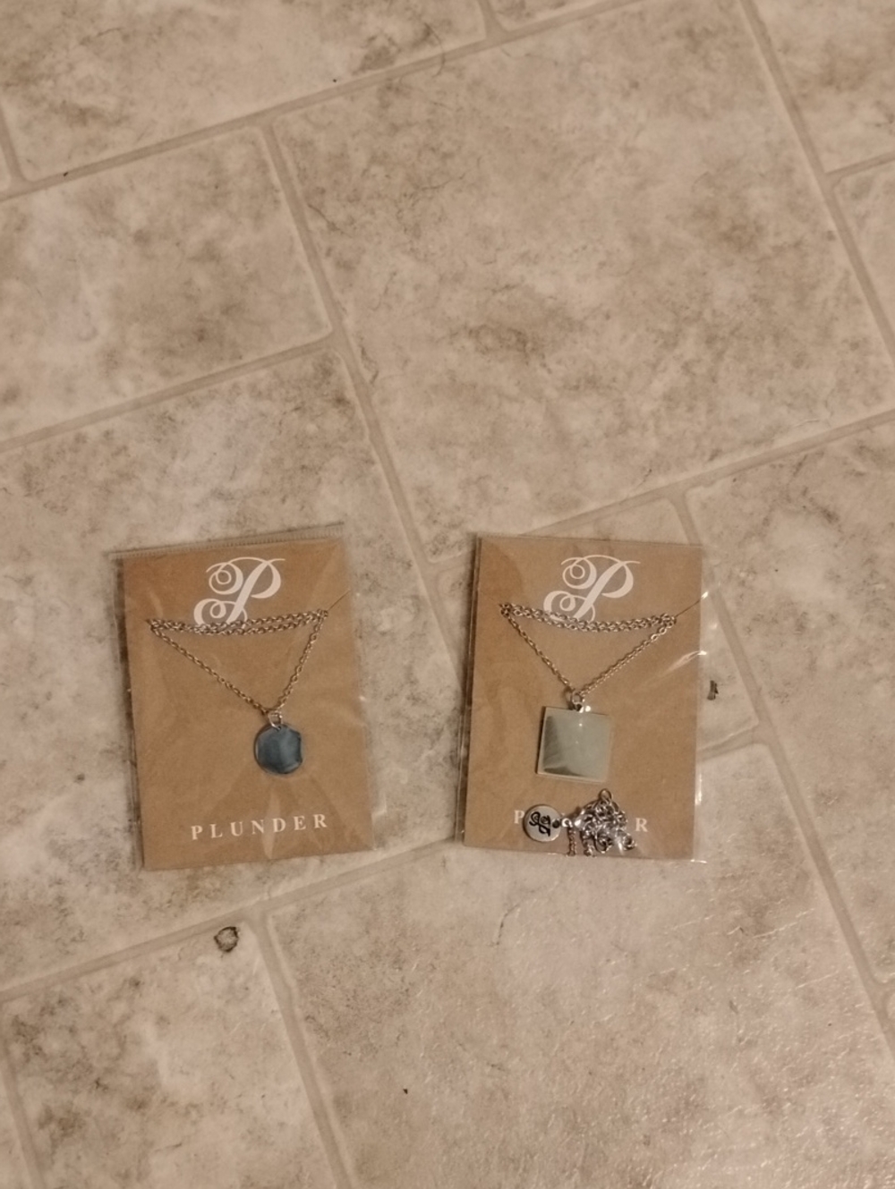 Plunder Pendant Necklaces - Silver Chains